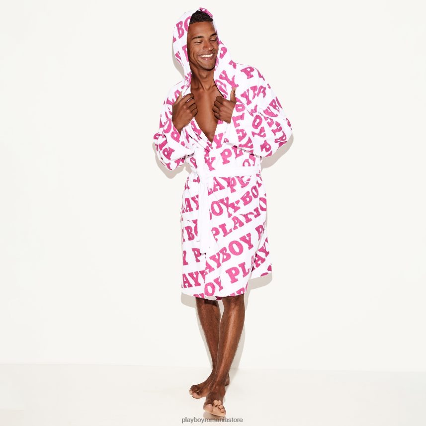 Playboy logo fucsia bărbați halatul prosop din spongios accesorii 6NT0ZV827