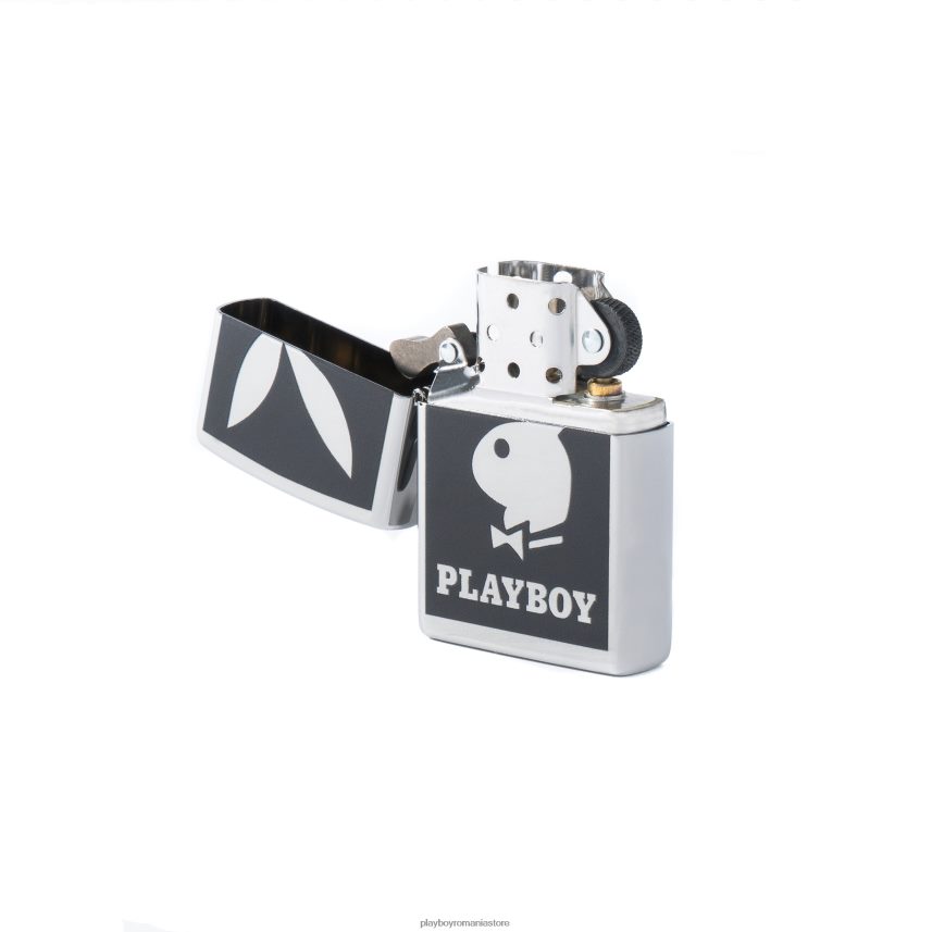 Playboy negru bărbați brichetă zippo logo accesorii 6NT0ZV859