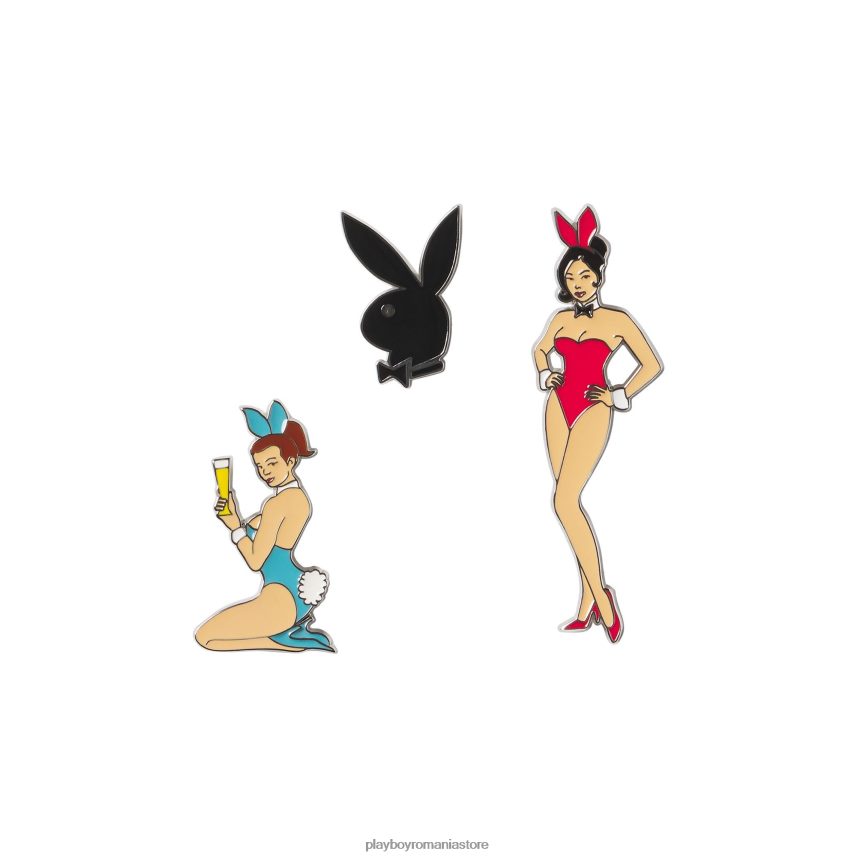 Playboy original bărbați pachet clasic de ace de email iepurași accesorii 6NT0ZV821