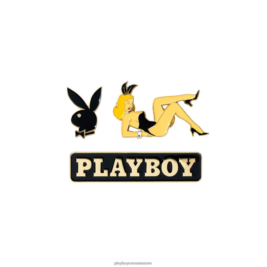 Playboy original bărbați pachet de ace de email clasice accesorii 6NT0ZV818