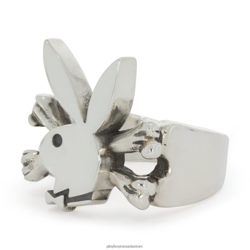 Playboy x The Great Frog original bărbați inel iepuraș și oase încrucișate accesorii 6NT0ZV876