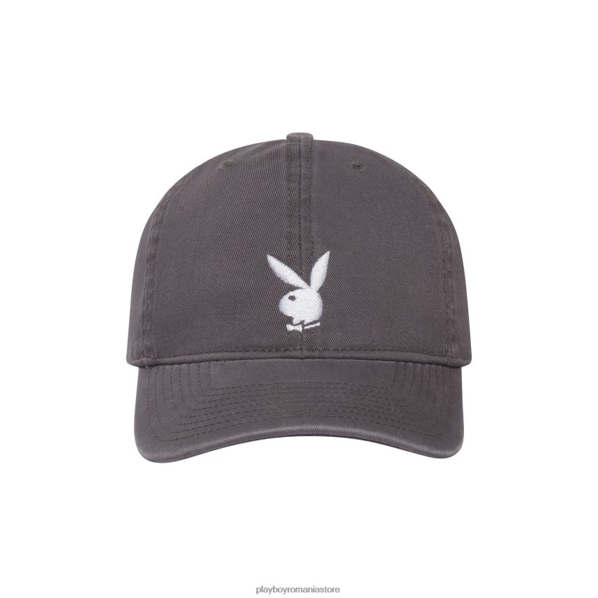 Playboy cărbune bărbați pălărie reglabilă cu logo-ul cu cap de iepure accesorii 6NT0ZV784