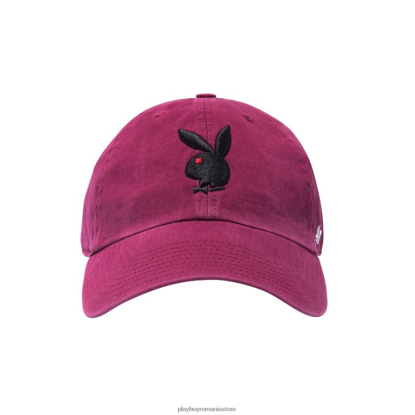 Playboy cardinal/negru bărbați Pălărie reglabilă pentru tată marca 47 accesorii 6NT0ZV769