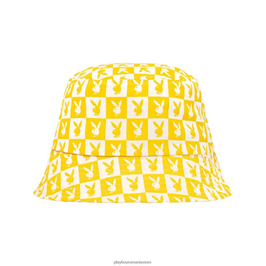 Playboy galben bărbați pălărie tip găleată cu imprimeu accesorii 6NT0ZV730