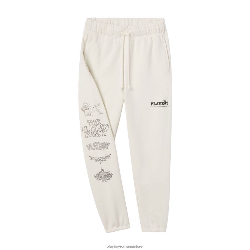 Playboy gri vaporos bărbați pantaloni de trening bank roll îmbrăcăminte 6NT0ZV586