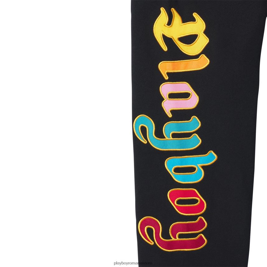 Playboy negru bărbați pantaloni de trening cu facilități îmbrăcăminte 6NT0ZV612