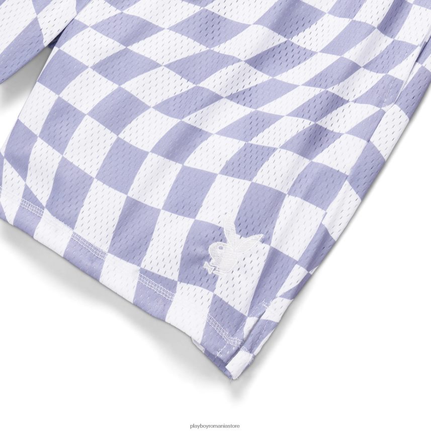 Playboy original bărbați pantaloni scurți de baschet cu carouri ondulate îmbrăcăminte 6NT0ZV608