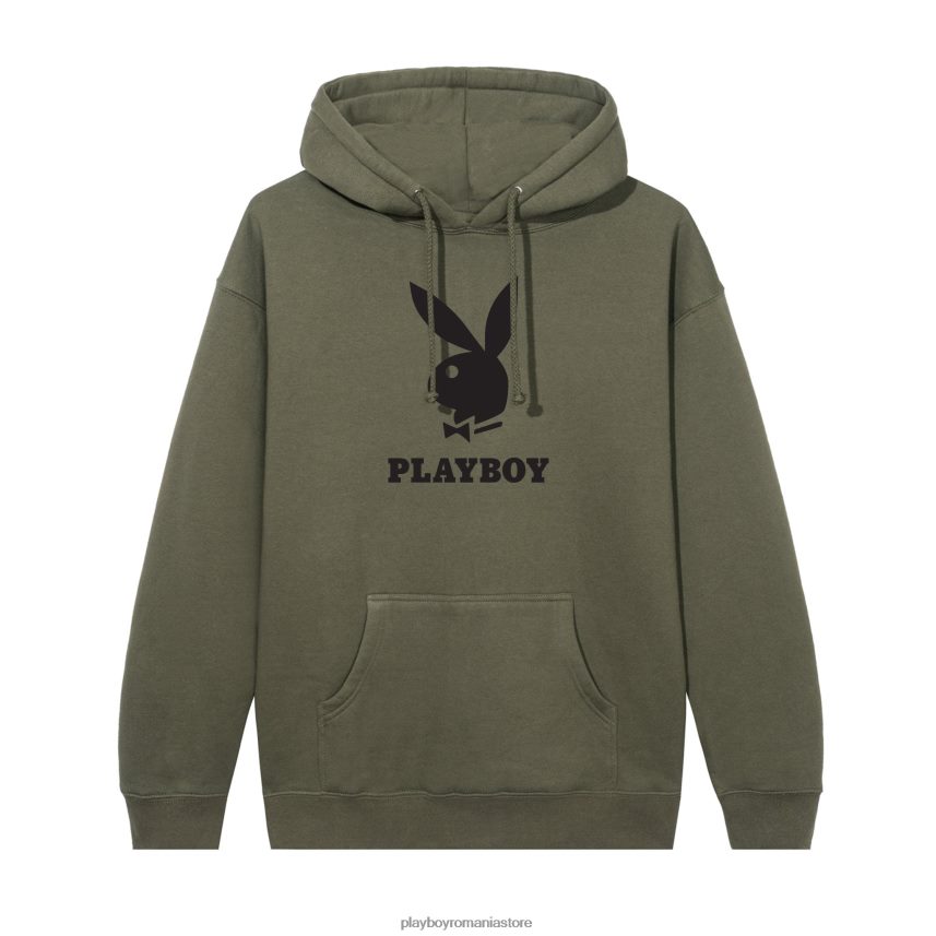 Playboy măsline bărbați hanorac cu logo îmbrăcăminte 6NT0ZV398