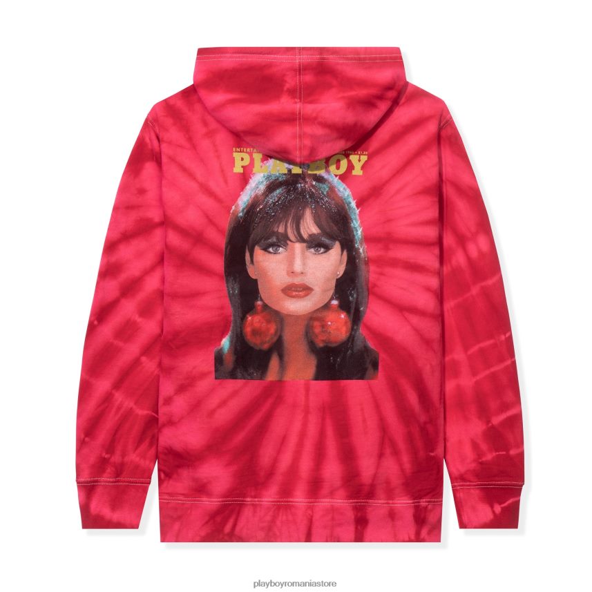 Playboy roșu bărbați Decembrie 1966 hanorac cu acoperire cu vopsea cravată îmbrăcăminte 6NT0ZV464