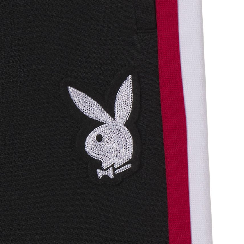 Playboy negru bărbați pantaloni de sport relaxați de școală veche îmbrăcăminte 6NT0ZV541