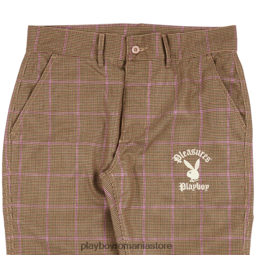 Playboy x Pleasures maro bărbați pantalon de ciocnire îmbrăcăminte 6NT0ZV536