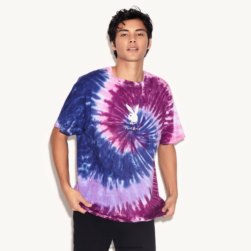 Playboy Violet bărbați tricou as of spades tie-dye îmbrăcăminte 6NT0ZV252