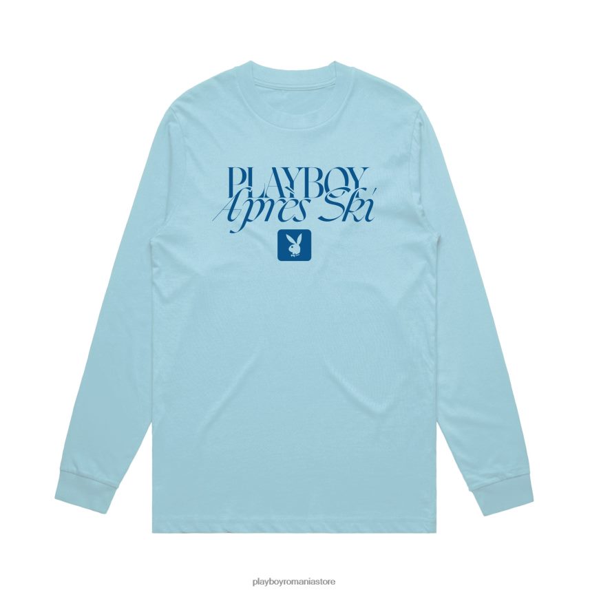 Playboy albastru deschis bărbați mânecă lungă după schi îmbrăcăminte 6NT0ZV72
