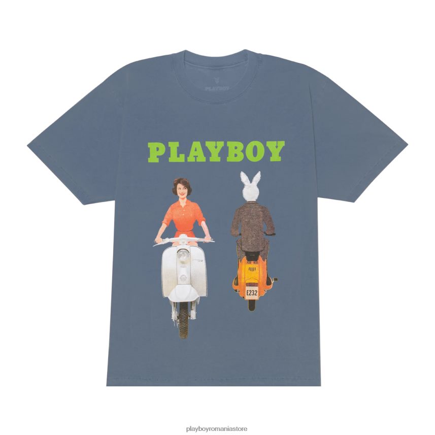 Playboy albastru spalat bărbați tricou de acoperire iunie 1959 îmbrăcăminte 6NT0ZV245