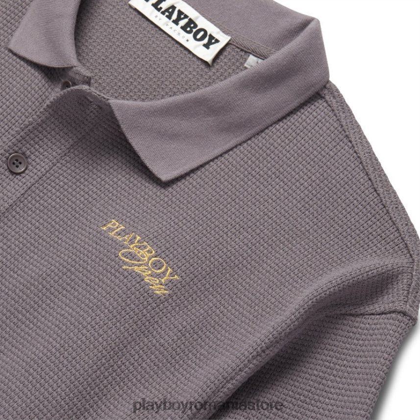 Playboy coton bărbați polo deschis cu mânecă lungă îmbrăcăminte 6NT0ZV286