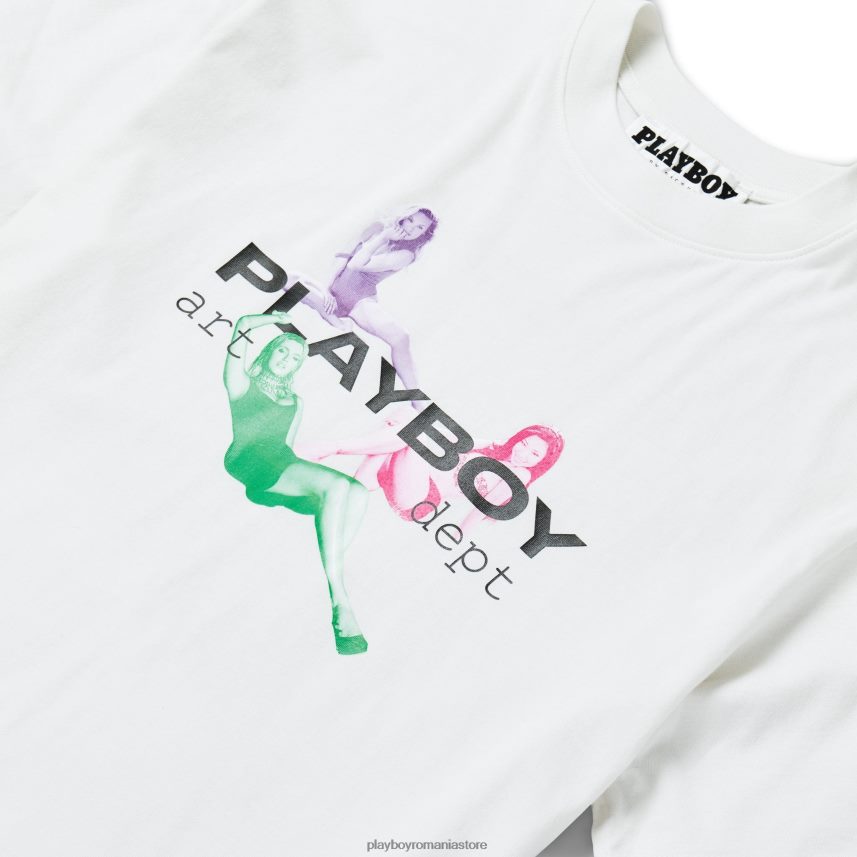 Playboy gri vaporos bărbați tricou iluzie îmbrăcăminte 6NT0ZV182
