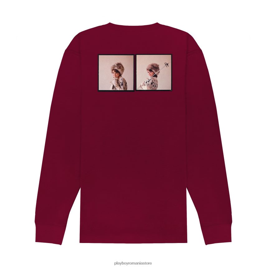 Playboy maro bărbați ianuarie 1964 playmate sharon rogers ski bunny cu mânecă lungă îmbrăcăminte 6NT0ZV184