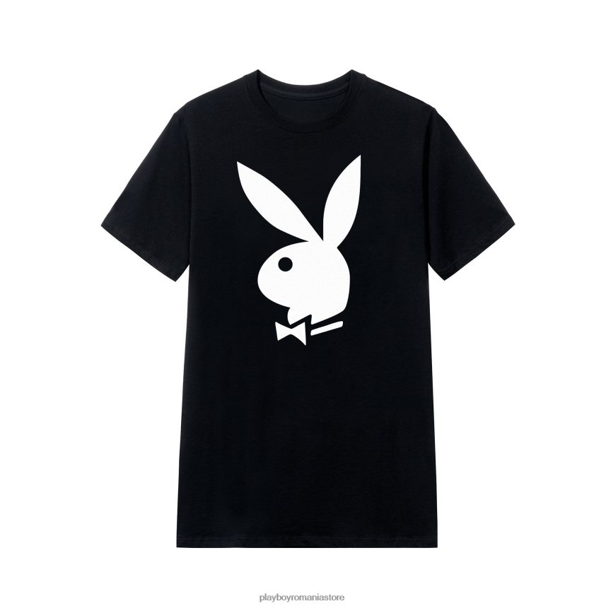 Playboy negru bărbați tricou clasic cu cap de iepure îmbrăcăminte 6NT0ZV6