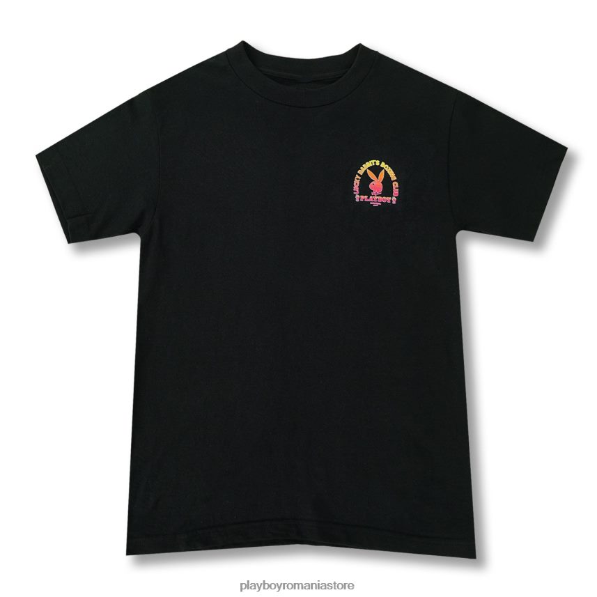 Playboy negru bărbați tricou club de box lucky rabbits îmbrăcăminte 6NT0ZV25