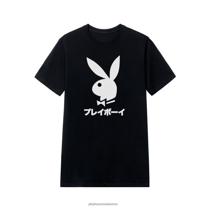 Playboy negru bărbați tricou cu cap de iepure japonez îmbrăcăminte 6NT0ZV36