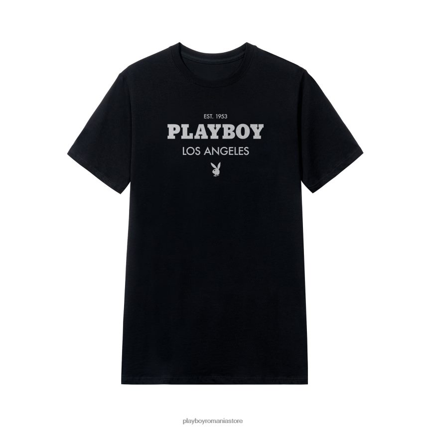Playboy negru bărbați tricou los angeles îmbrăcăminte 6NT0ZV48