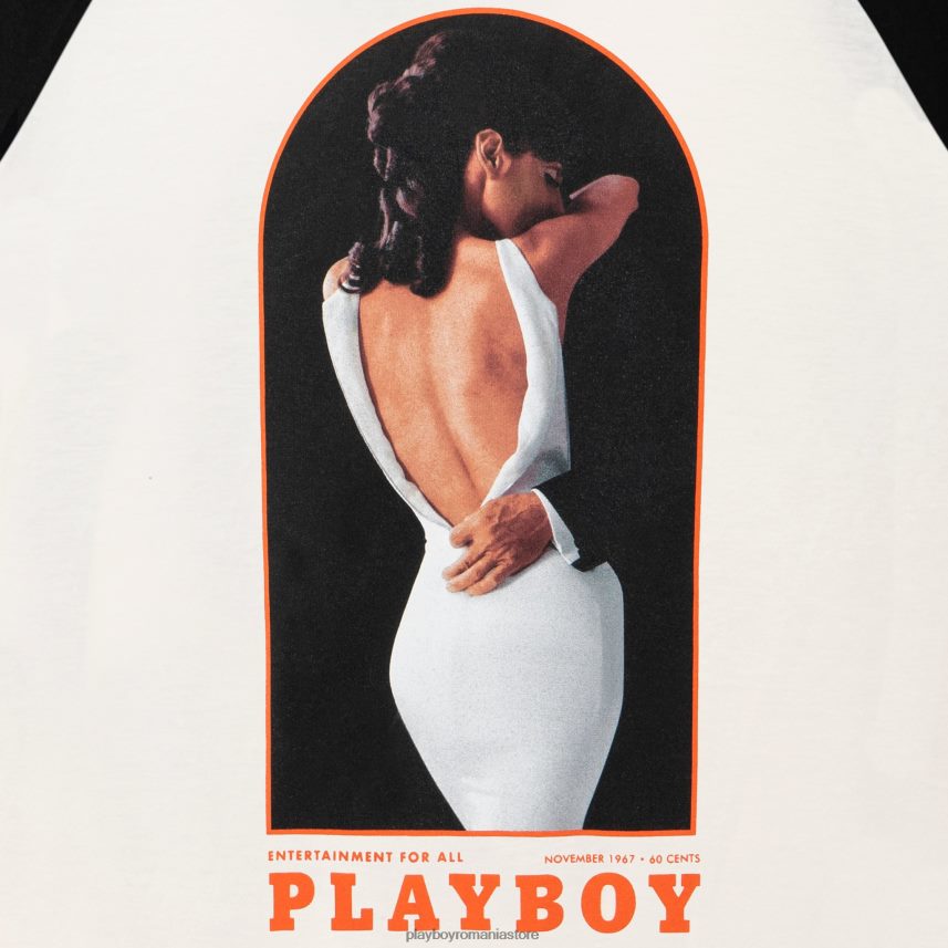 Playboy original bărbați tricou de baseball raglan noiembrie 1967 îmbrăcăminte 6NT0ZV181
