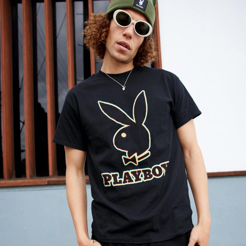 Playboy original bărbați tricou grafic contur îmbrăcăminte 6NT0ZV259