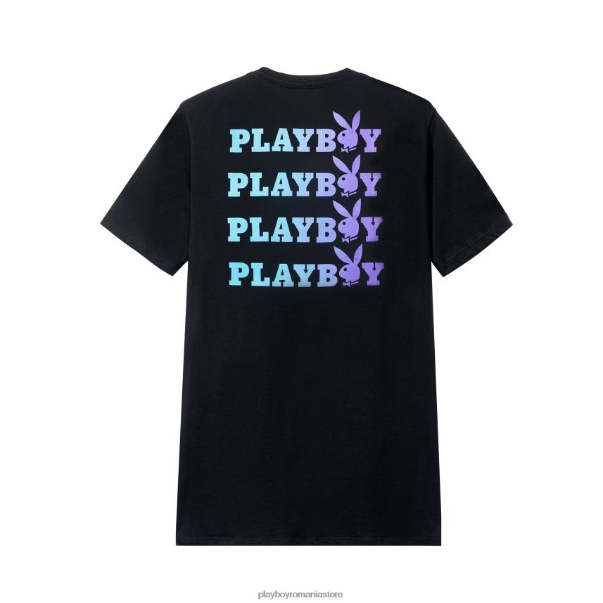 Playboy original bărbați tricou holografic cu capul de catarg care se repetă îmbrăcăminte 6NT0ZV298