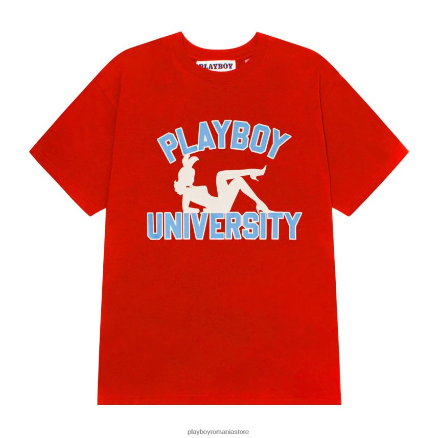 Playboy roșu bărbați tricou universitar îmbrăcăminte 6NT0ZV288