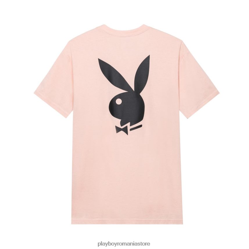 Playboy roz bărbați tricou cu logo cap de iepure îmbrăcăminte 6NT0ZV53