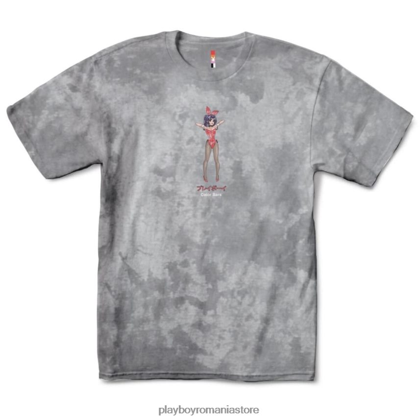 Playboy tonuri de gri bărbați tokyo club tight squeeze tricou fum îmbrăcăminte 6NT0ZV94
