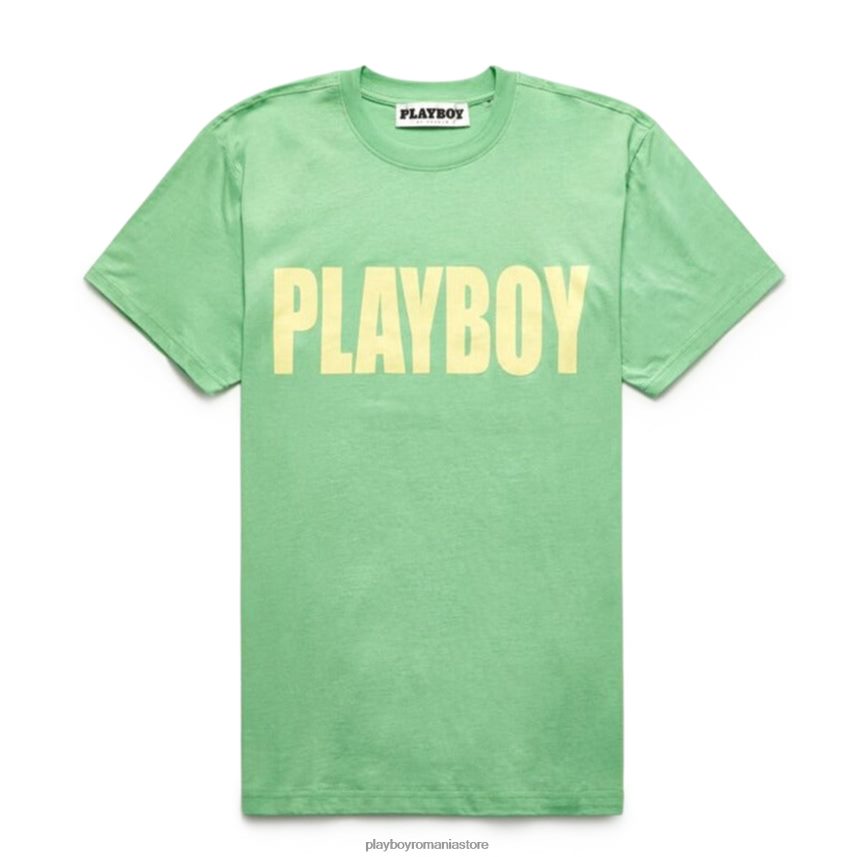 Playboy verde bărbați tricou de impact îmbrăcăminte 6NT0ZV300
