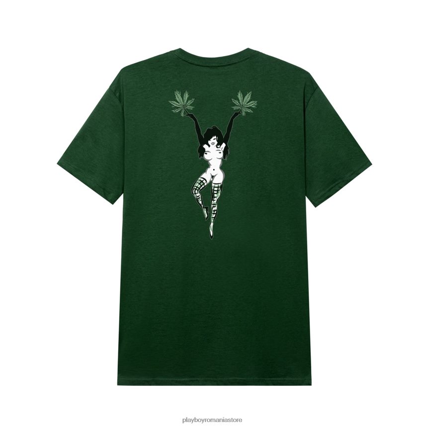 Playboy verde bărbați tricou echipa femlin îmbrăcăminte 6NT0ZV77