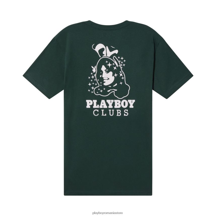 Playboy verde cu roz bărbați tricou iepuraș aniversar îmbrăcăminte 6NT0ZV276