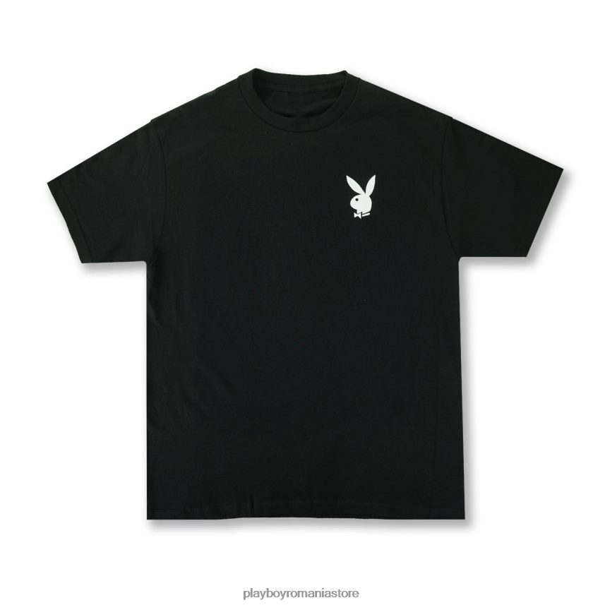 Playboy x Coi Leray negru bărbați tricou kanji îmbrăcăminte 6NT0ZV326