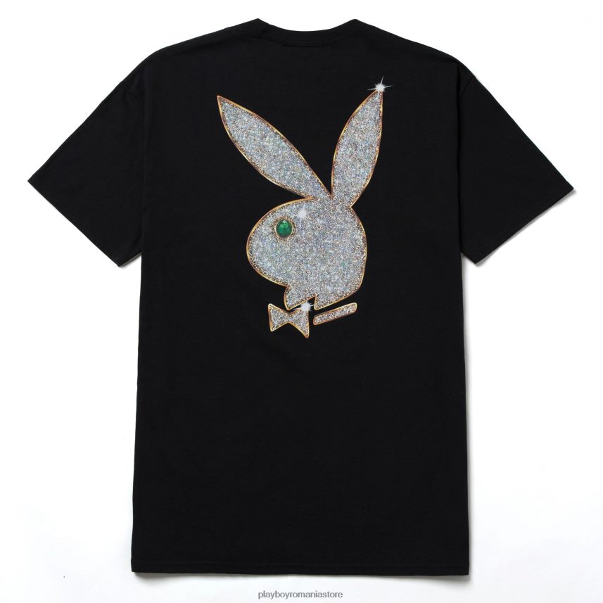 Playboy x HUF negru bărbați tricou cu cap de iepure îmbrăcăminte 6NT0ZV320