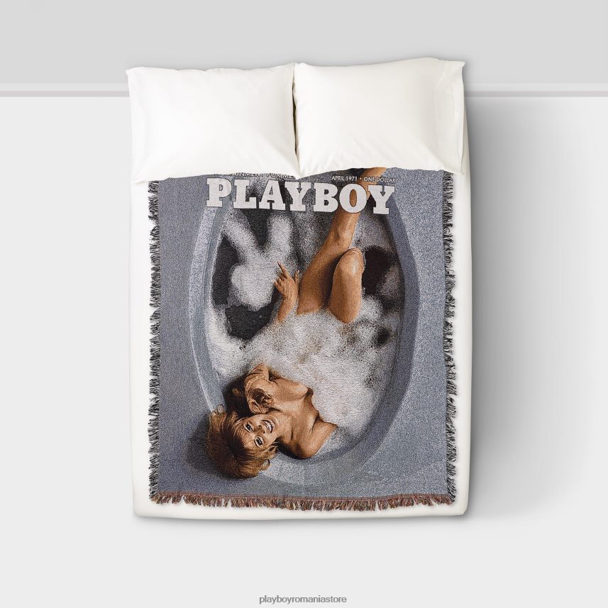 Playboy original unisex aprilie 1971 coperta pătură accesorii 6NT0ZV894