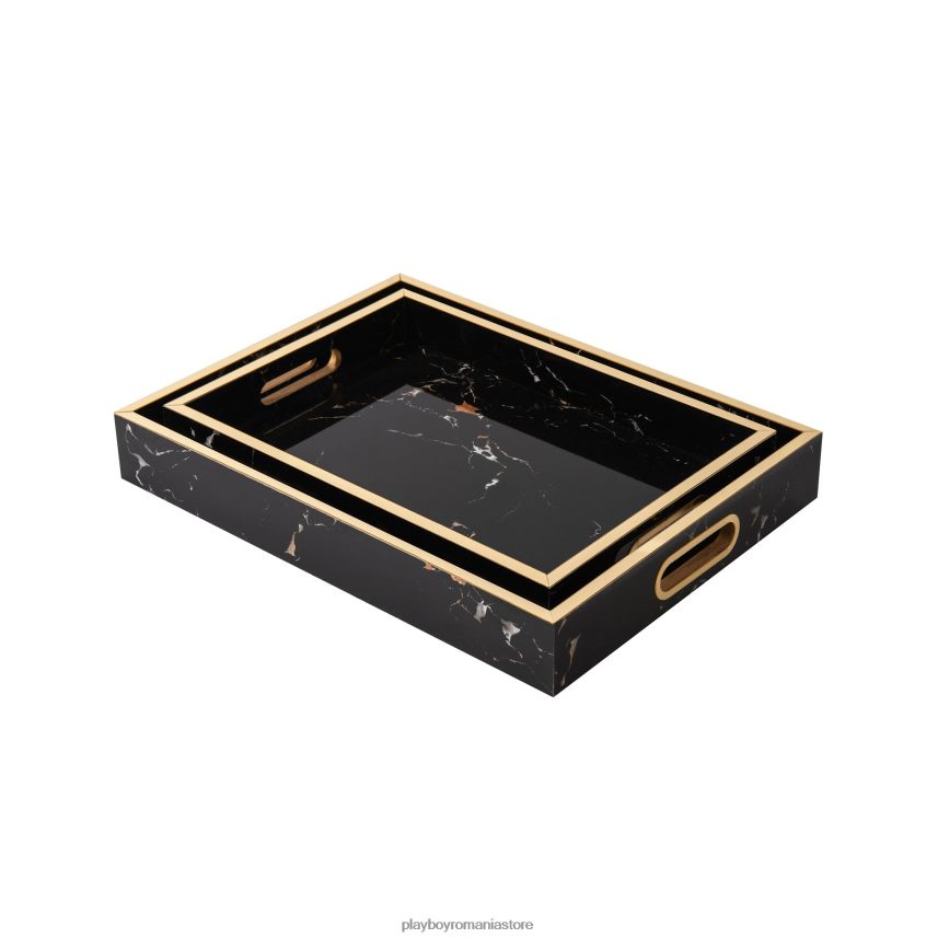 Playboy original unisex set de tăvi cu marmură de cuibărit accesorii 6NT0ZV919