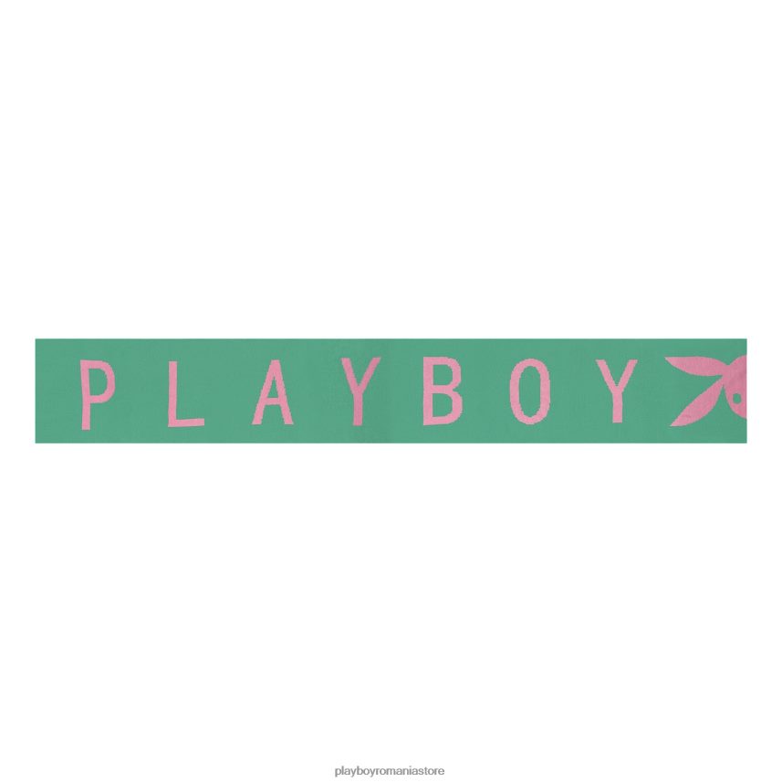 Playboy verde femei eșarfă cu logo tricot accesorii 6NT0ZV1605