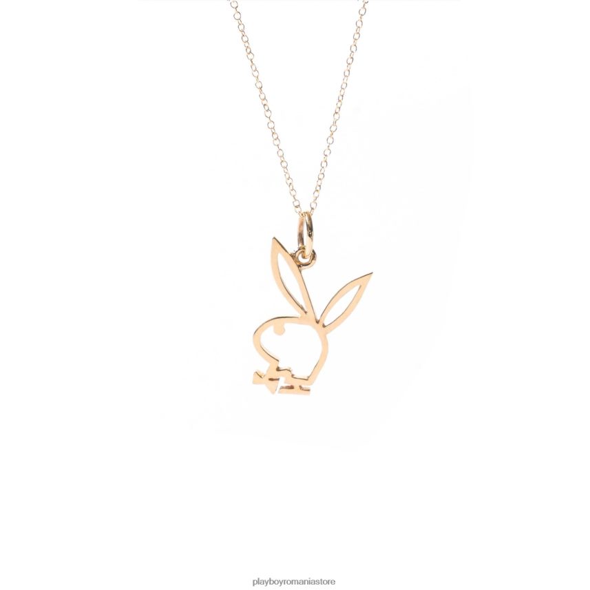 Playboy aur de 14k femei colier cu cap de iepure tovarăș de joacă accesorii 6NT0ZV1649