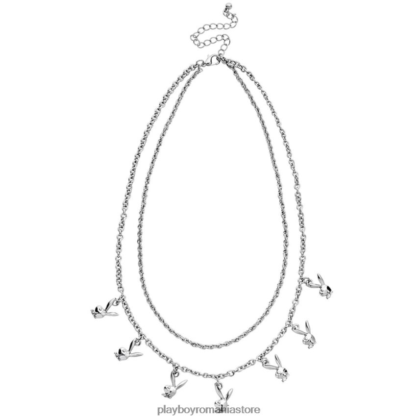 Playboy original femei colier iepuraș cu lanț stivuit accesorii 6NT0ZV1629