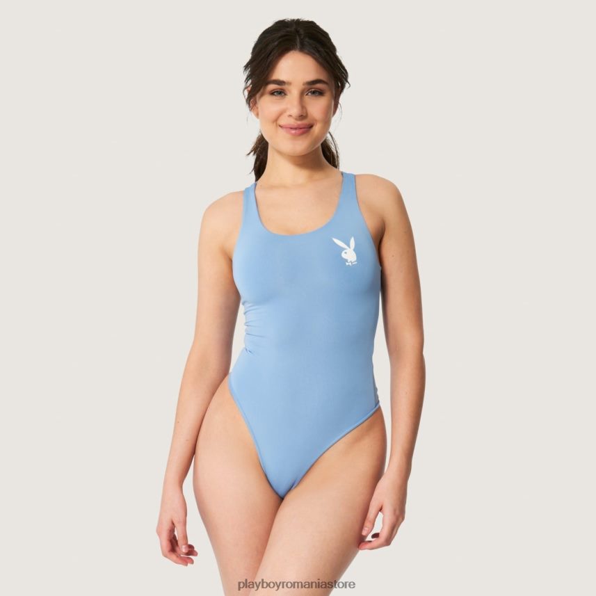 Playboy albastru femei body cap de iepuraș îmbrăcăminte 6NT0ZV1409