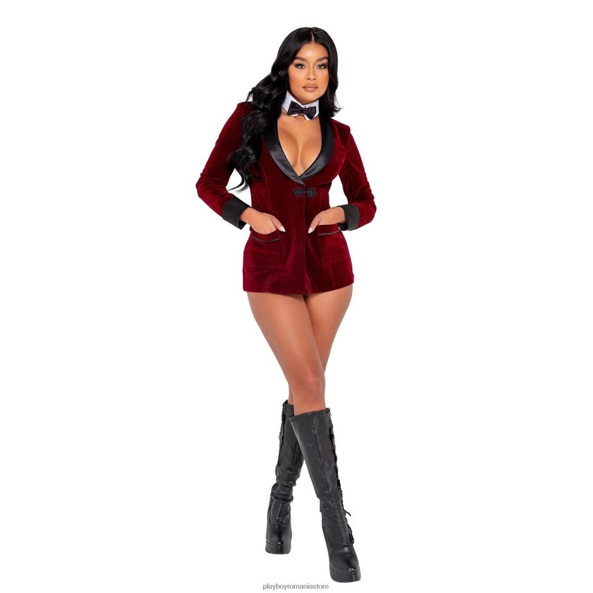 Playboy Burgundia femei smoke lounge madam - set 4buc îmbrăcăminte 6NT0ZV1349