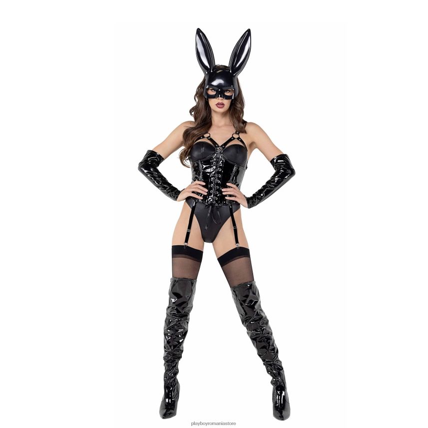 Playboy negru femei iepuraș dominatrix - set 4 buc îmbrăcăminte 6NT0ZV1358