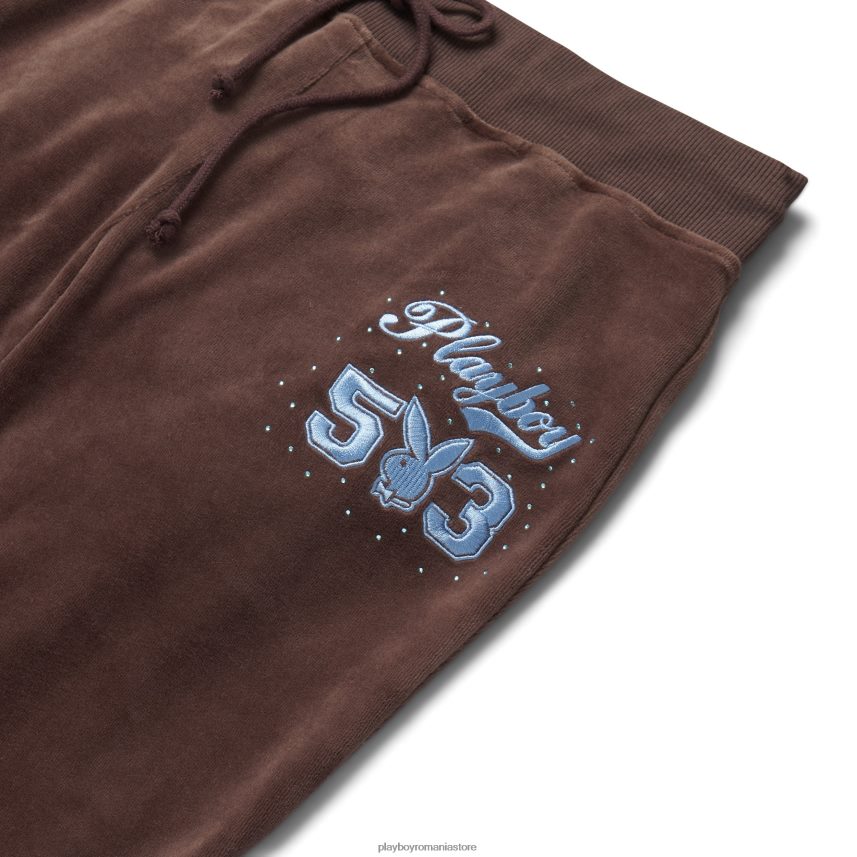 Playboy martini cu ciocolată femei pantalon de trening din velur îmbrăcăminte 6NT0ZV1254