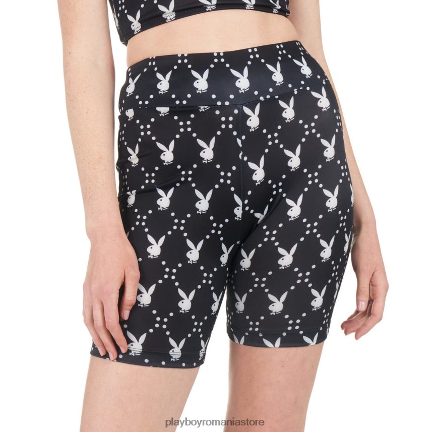 Playboy negru femei scurt de ciclism cu cap de iepure îmbrăcăminte 6NT0ZV1305