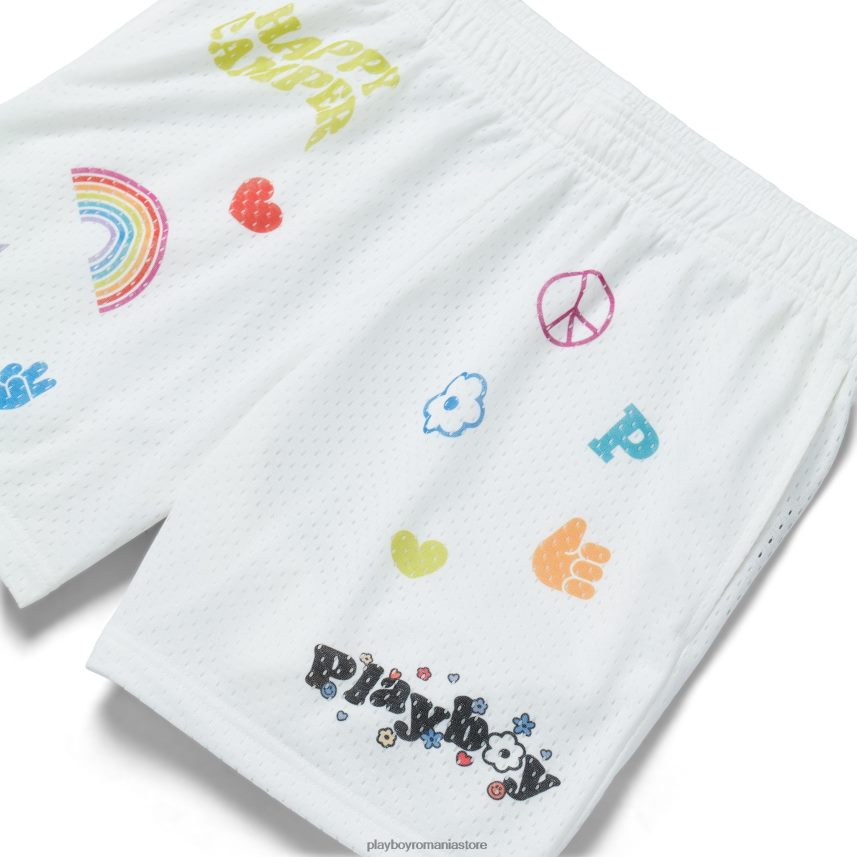 Playboy stea albă femei pantaloni scurți de baschet îmbrăcăminte 6NT0ZV1336