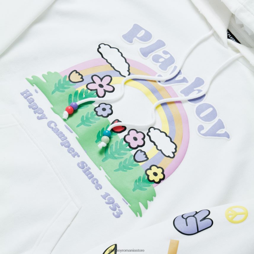 Playboy stea albă femei hanorac curcubeu cu margele îmbrăcăminte 6NT0ZV1113