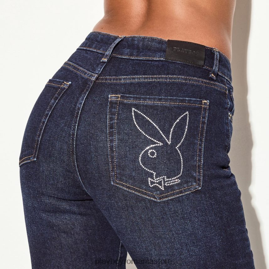 Playboy original femei flare jean indigo îmbrăcăminte 6NT0ZV1186