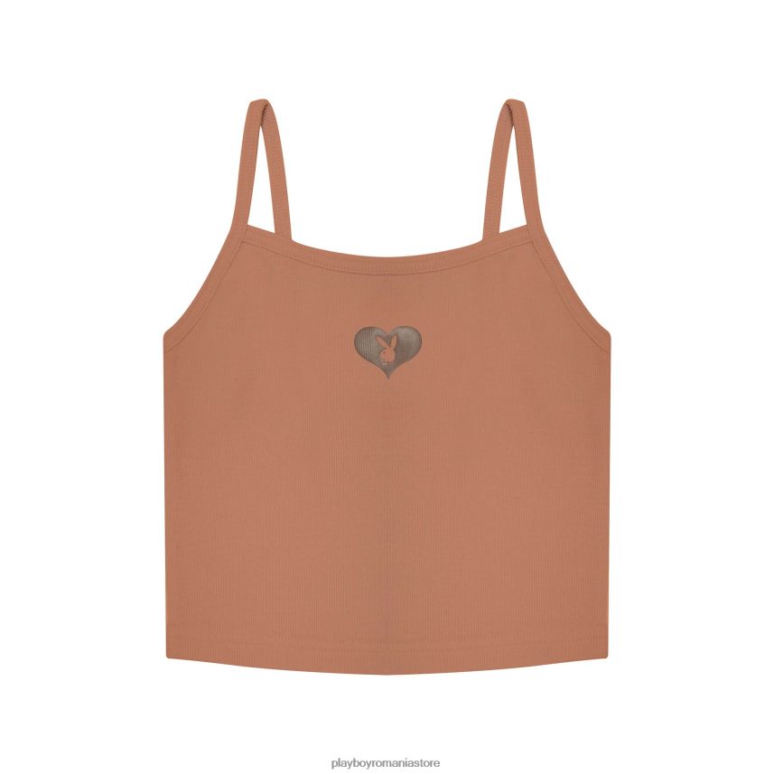 Playboy blana de castor femei top cami cu inimă de iepuraș îmbrăcăminte 6NT0ZV1040